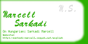 marcell sarkadi business card